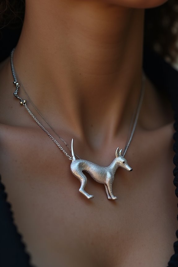 choosing italian greyhound necklace