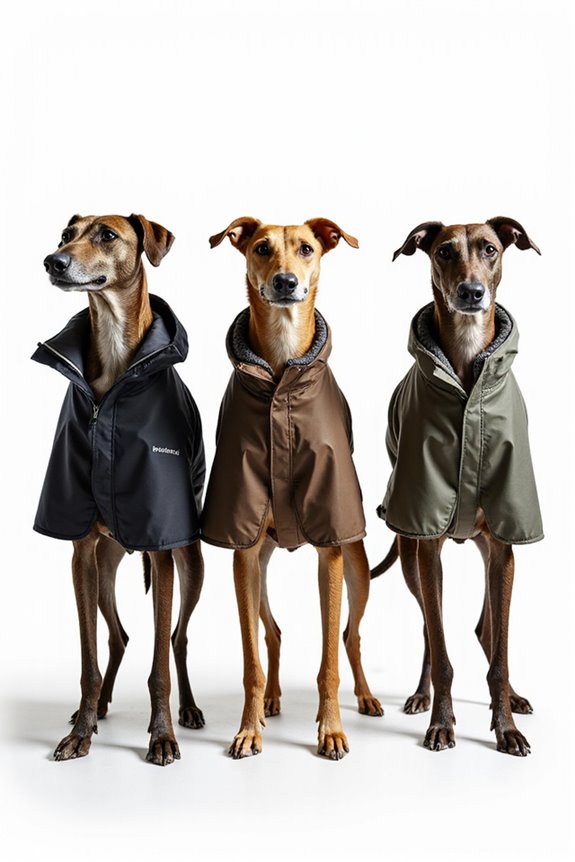dog coats for greyhounds