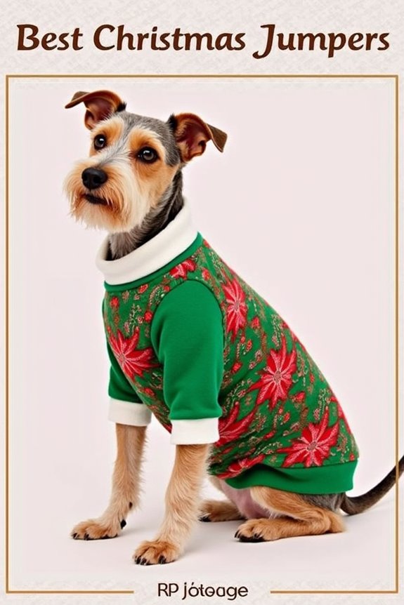 festive stylish lurcher jumpers