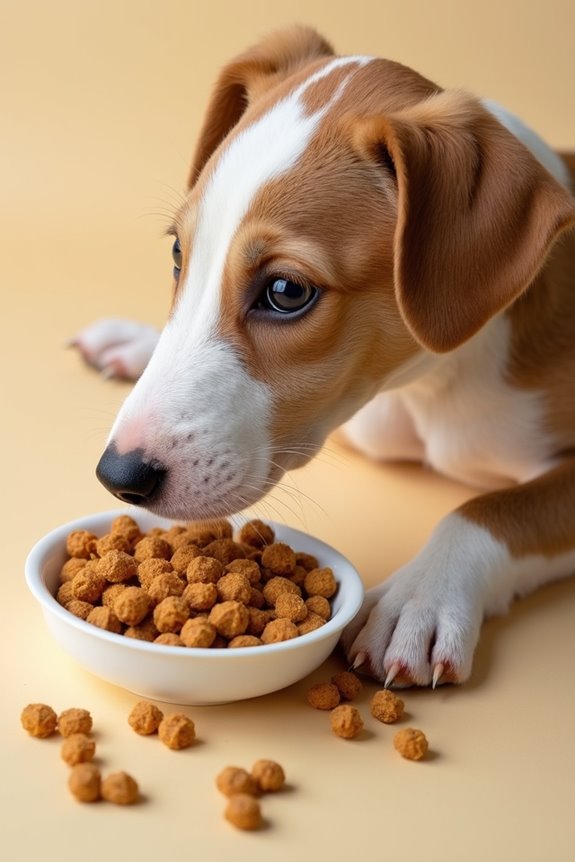 greyhound puppy kibble selection