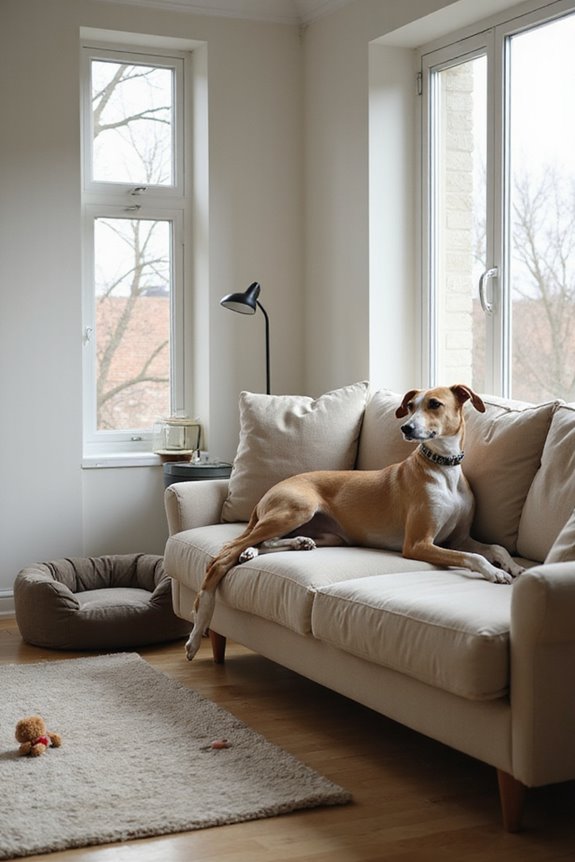 greyhounds need minimal space