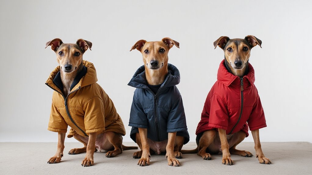 insulated coats for whippets