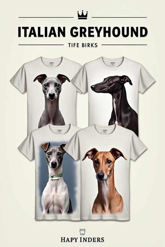 italian greyhound t shirt selection