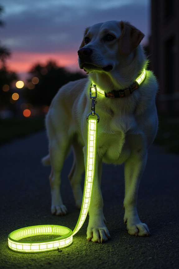 reflective leashes enhance safety