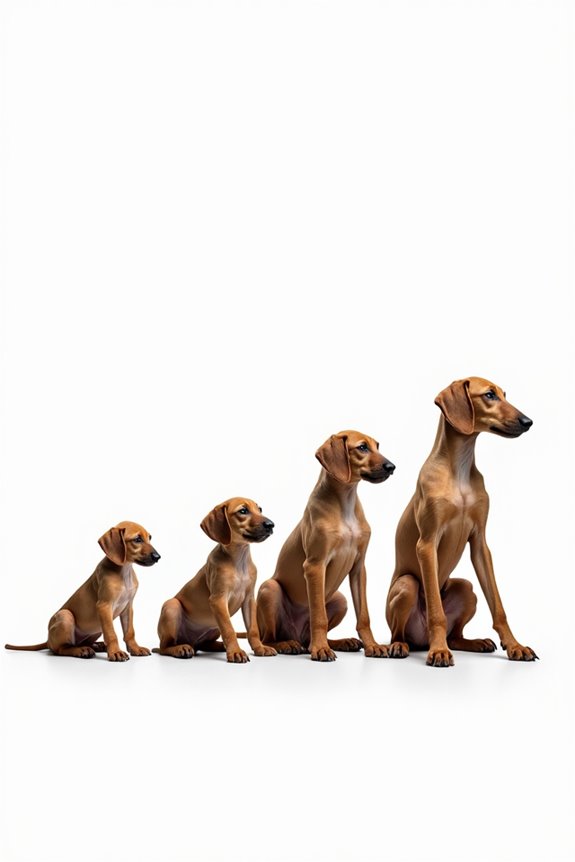 sighthound puppy growth phases