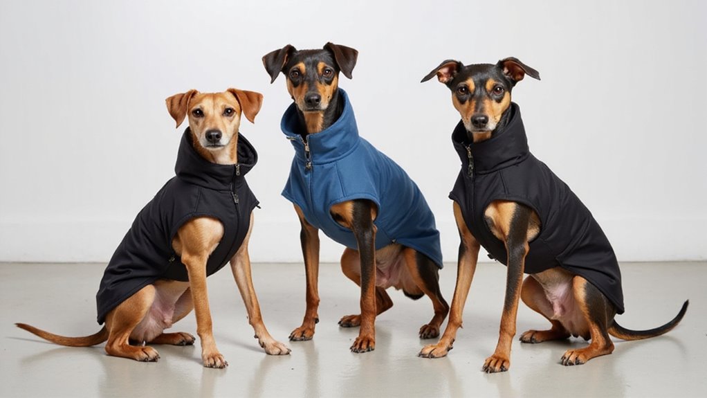 stylish warm coats for whippets