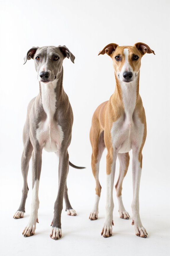whippet and greyhound differences