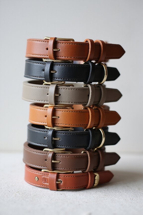 whippet collar size material