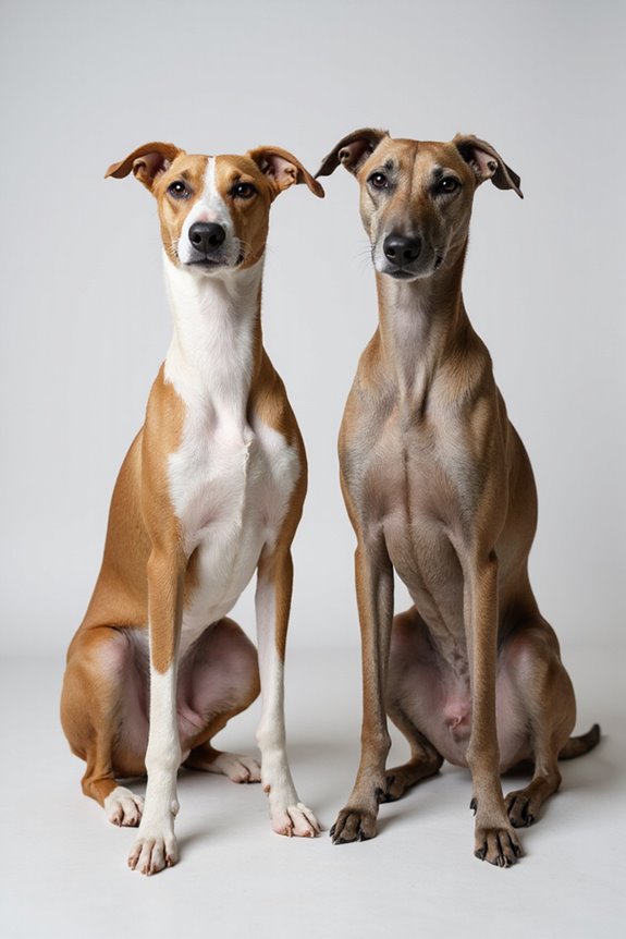 whippets and greyhounds similarities